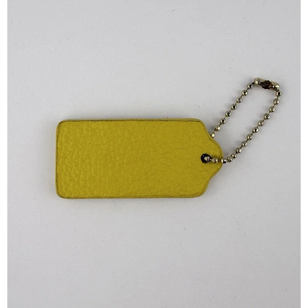 Coach yellow leather